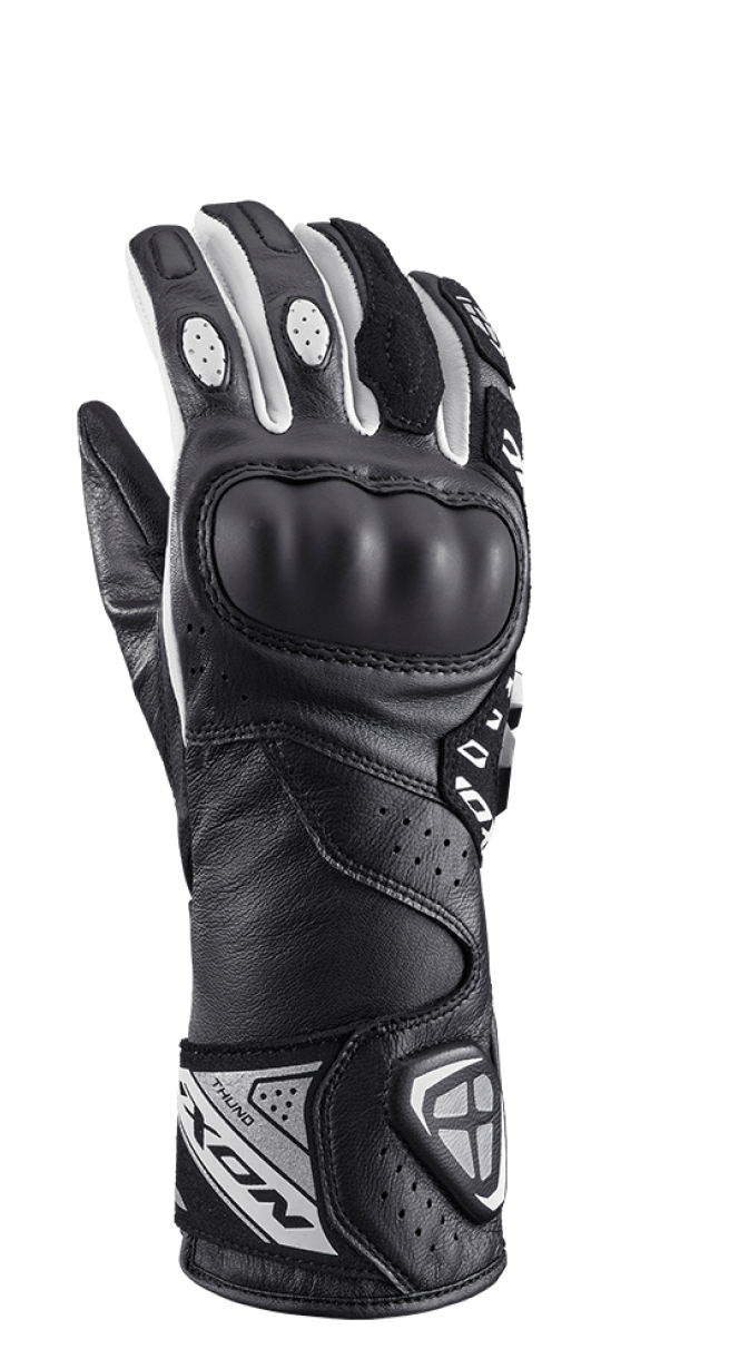 IXON THUND MUJER GUANTES MOTO NEGRO BLANCO