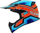SUOMY-CASCOS X-WING SUBATOMIC MATT ORANGE/BLUE - SECURTEX MOTOR S.L (t/a MaximoMoto)