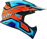 SUOMY-CASCOS X-WING SUBATOMIC MATT ORANGE/BLUE - SECURTEX MOTOR S.L (t/a MaximoMoto)