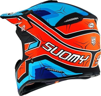 SUOMY-CASCOS X-WING SUBATOMIC MATT ORANGE/BLUE - SECURTEX MOTOR S.L (t/a MaximoMoto)