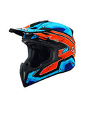 SUOMY-CASCOS X-WING SUBATOMIC MATT ORANGE/BLUE - SECURTEX MOTOR S.L (t/a MaximoMoto)