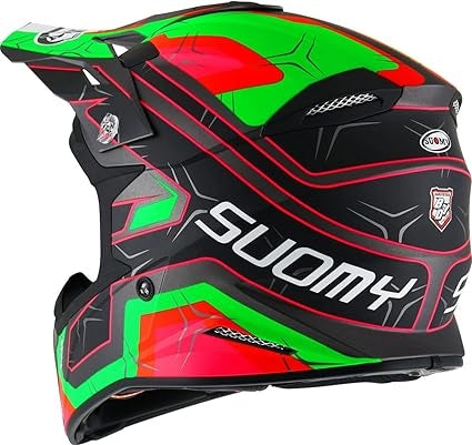 SUOMY-CASCOS X-WING SUBATOMIC MATT BLACK/GREEN - SECURTEX MOTOR S.L (t/a MaximoMoto)