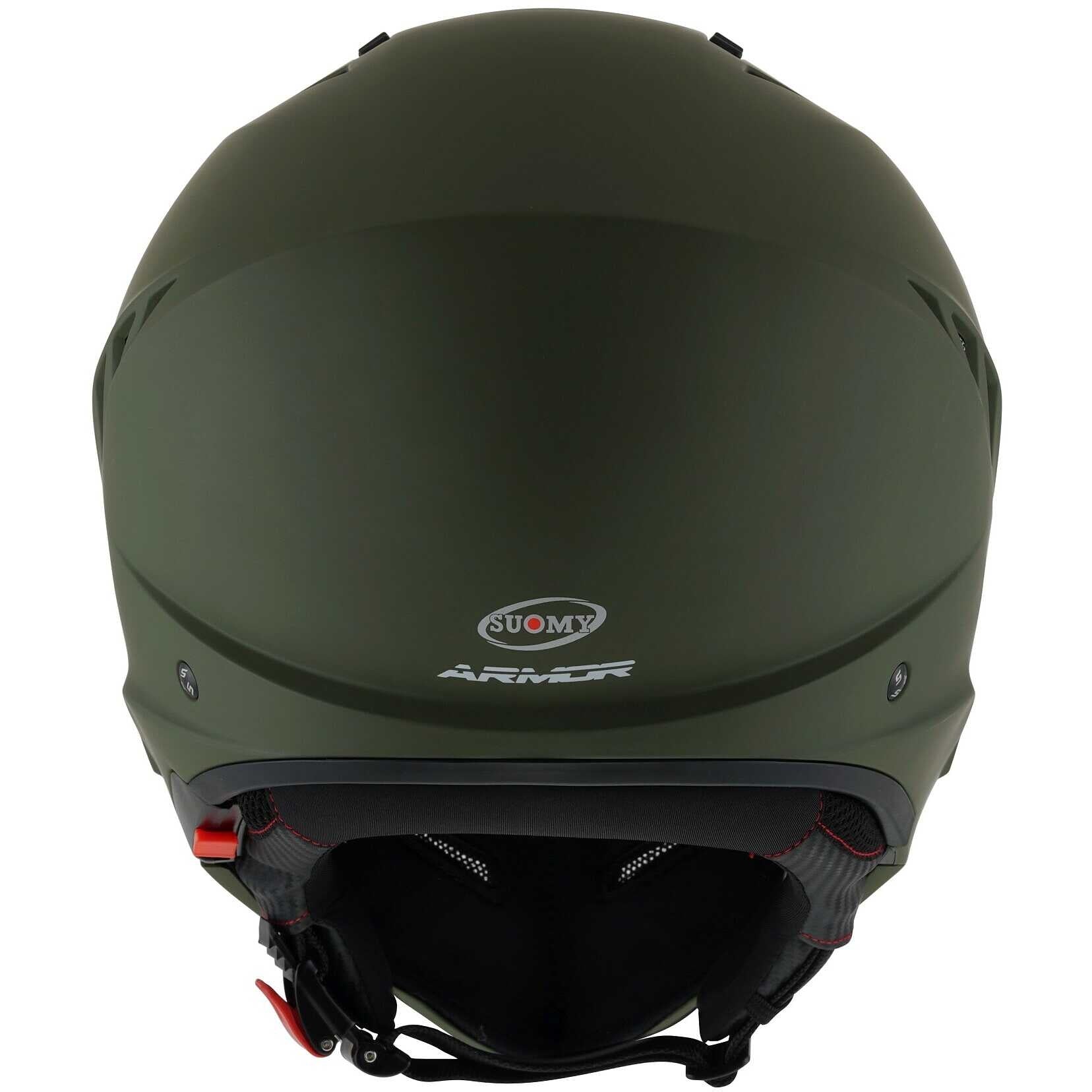 SUOMY-CASCOS ARMOR PLAIN MATT ARMY GREEN E06 - SECURTEX MOTOR S.L (t/a MaximoMoto)