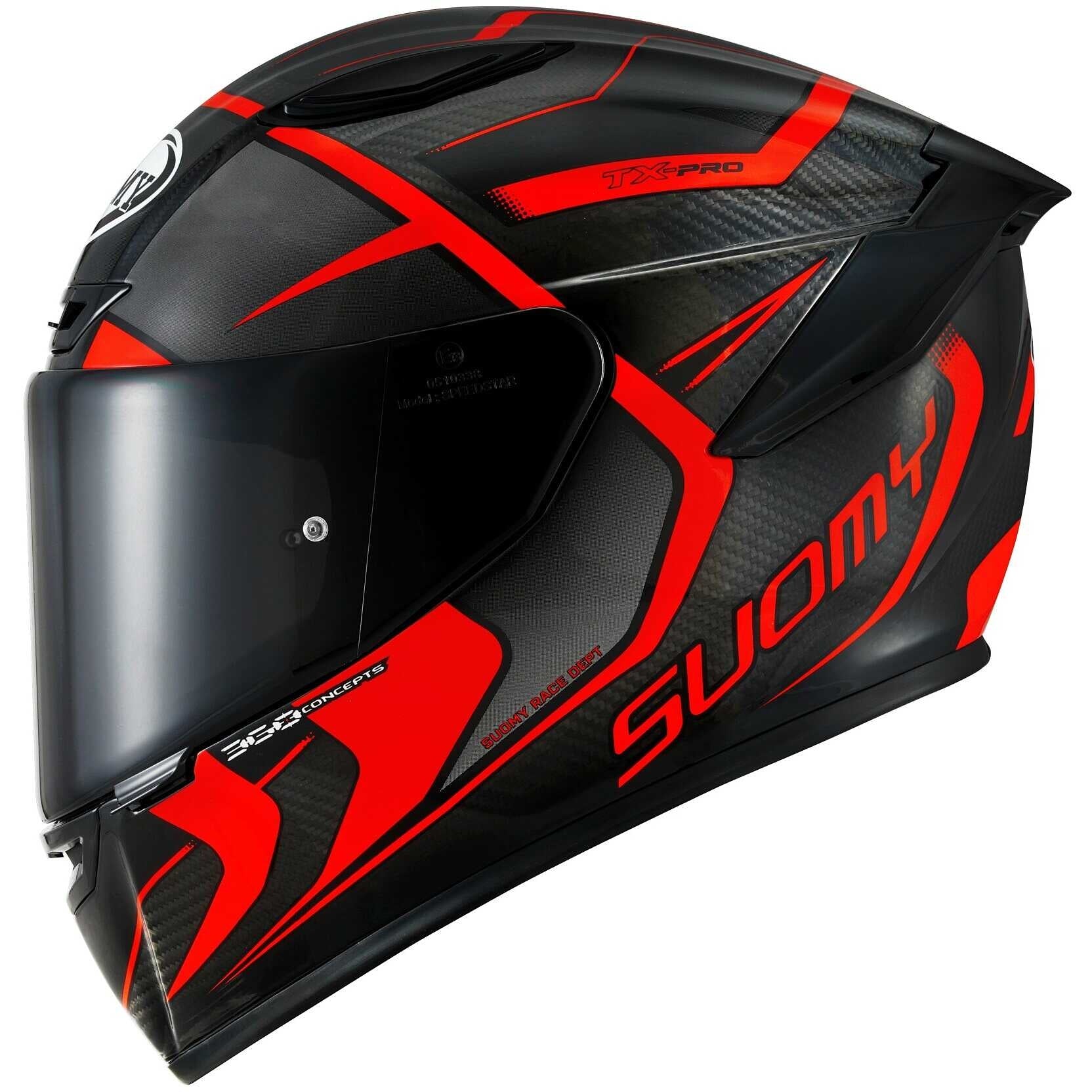 SUOMY-CASCOS TX-PRO ADVANCE RED FLUO - SECURTEX MOTOR S.L (t/a MaximoMoto)