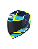 SUOMY-CASCOS TRACK-1 REACTION MATT BLUE/YELLOW - SECURTEX MOTOR S.L (t/a MaximoMoto)