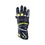 R-TECH - Guante Piel Robo Lady Negro/Amarillo Fluor - SECURTEX MOTOR S.L (t/a MaximoMoto)