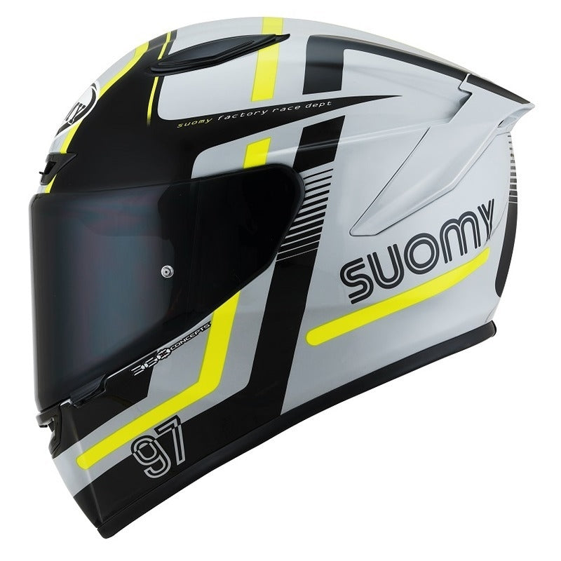 SUOMY-CASCOS TRACK-1 NINETY SEVEN GREY/YELLOW E06 - SECURTEX MOTOR S.L (t/a MaximoMoto)