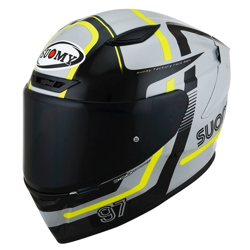 SUOMY-CASCOS TRACK-1 NINETY SEVEN GREY/YELLOW E06 - SECURTEX MOTOR S.L (t/a MaximoMoto)