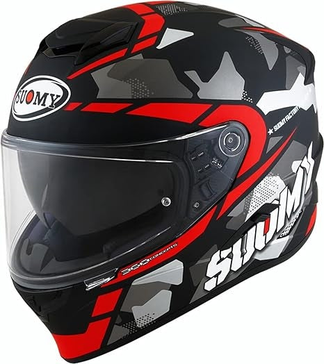 SUOMY-CASCOS STELLAR RACE SQUAD MATT RED - SECURTEX MOTOR S.L (t/a MaximoMoto)