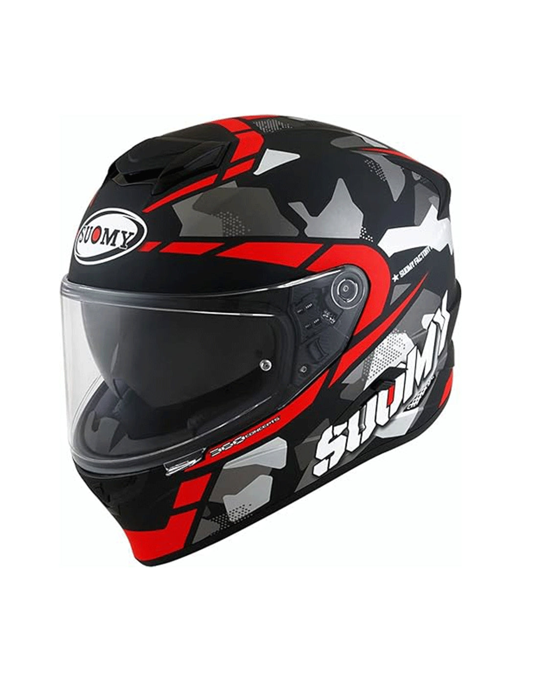 SUOMY-CASCOS STELLAR RACE SQUAD MATT RED - SECURTEX MOTOR S.L (t/a MaximoMoto)