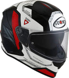 SUOMY-CASCOS SPEED STAR AIRPLANE WHITE/RED - SECURTEX MOTOR S.L (t/a MaximoMoto)