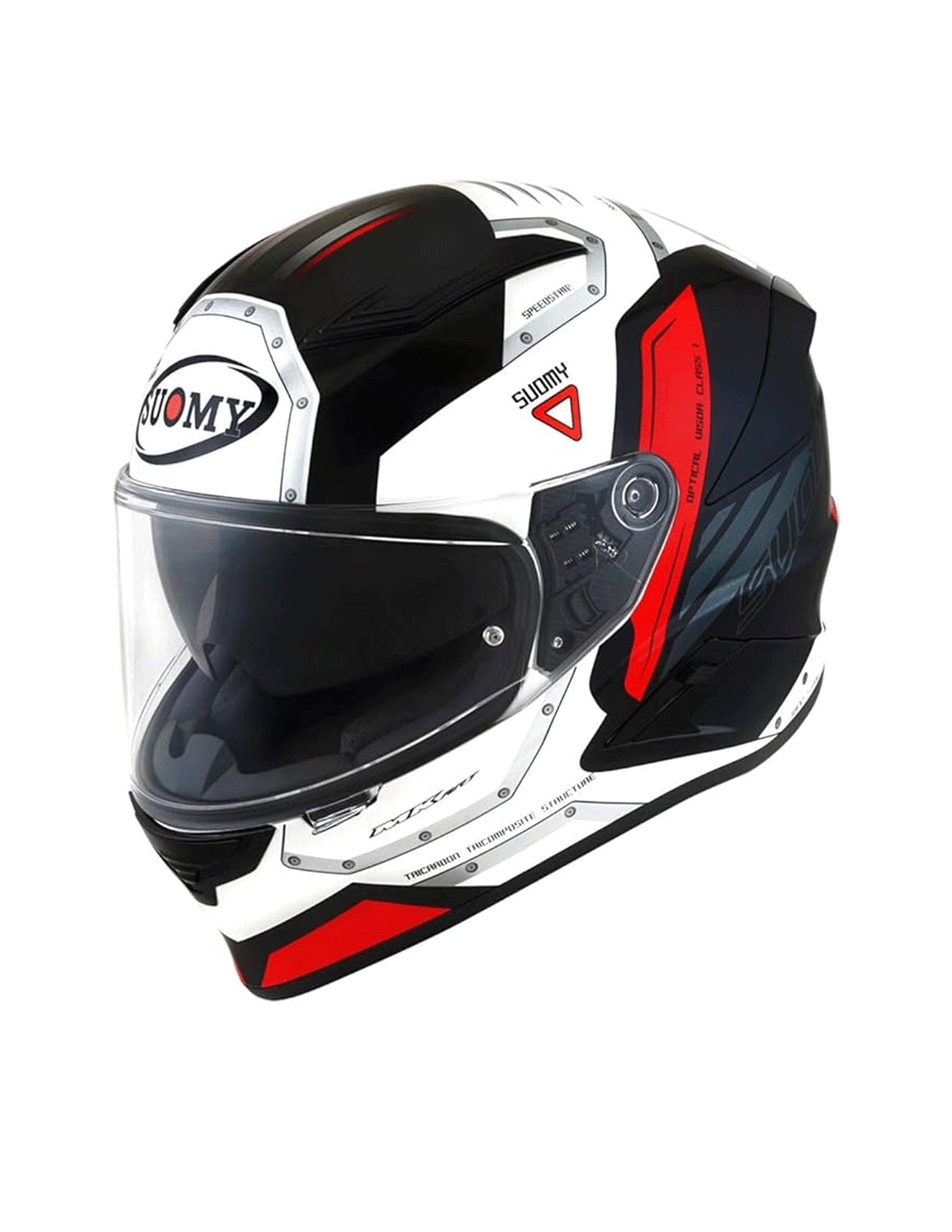 SUOMY-CASCOS SPEED STAR AIRPLANE WHITE/RED - SECURTEX MOTOR S.L (t/a MaximoMoto)