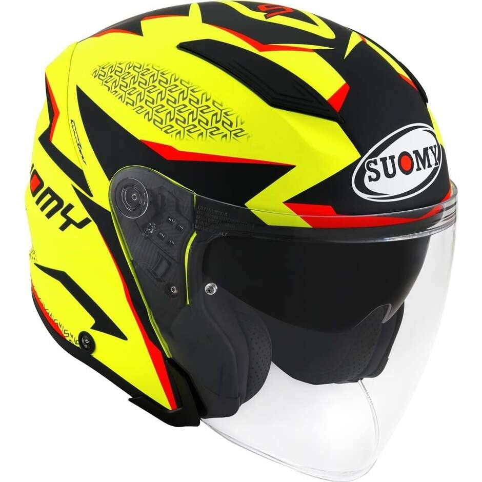 SUOMY-CASCOS SPEEDJET LUMINISM MATT YELLOW FLUO/XS - SECURTEX MOTOR S.L (t/a MaximoMoto)