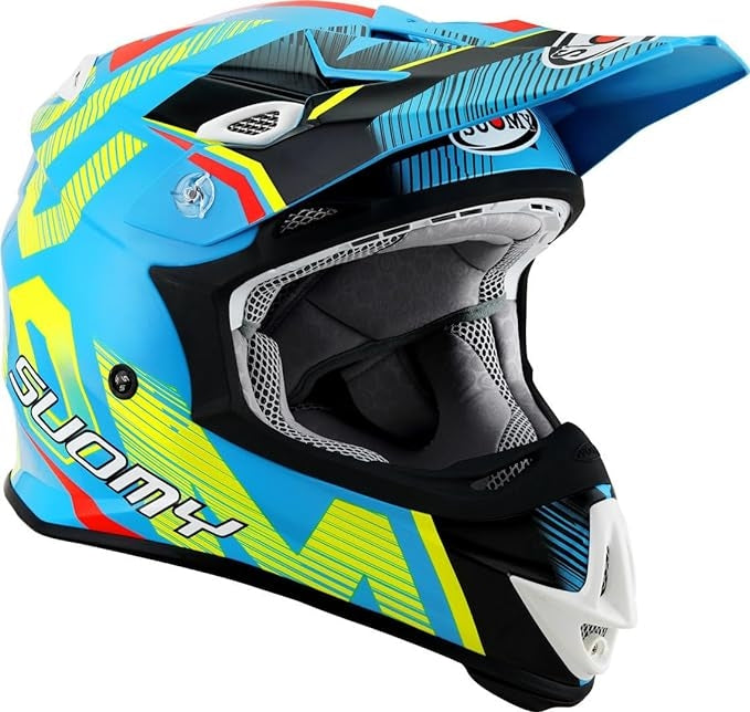SUOMY-CASCOS MR JUMP UNLEASHED BLUE/YELLOW - SECURTEX MOTOR S.L (t/a MaximoMoto)