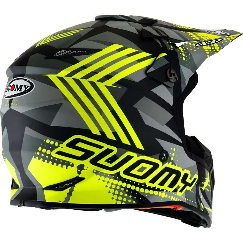 SUOMY-CASCOS MX SPEED PRO SERGEANT MATT GREY/YELLOW FLUO - SECURTEX MOTOR S.L (t/a MaximoMoto)