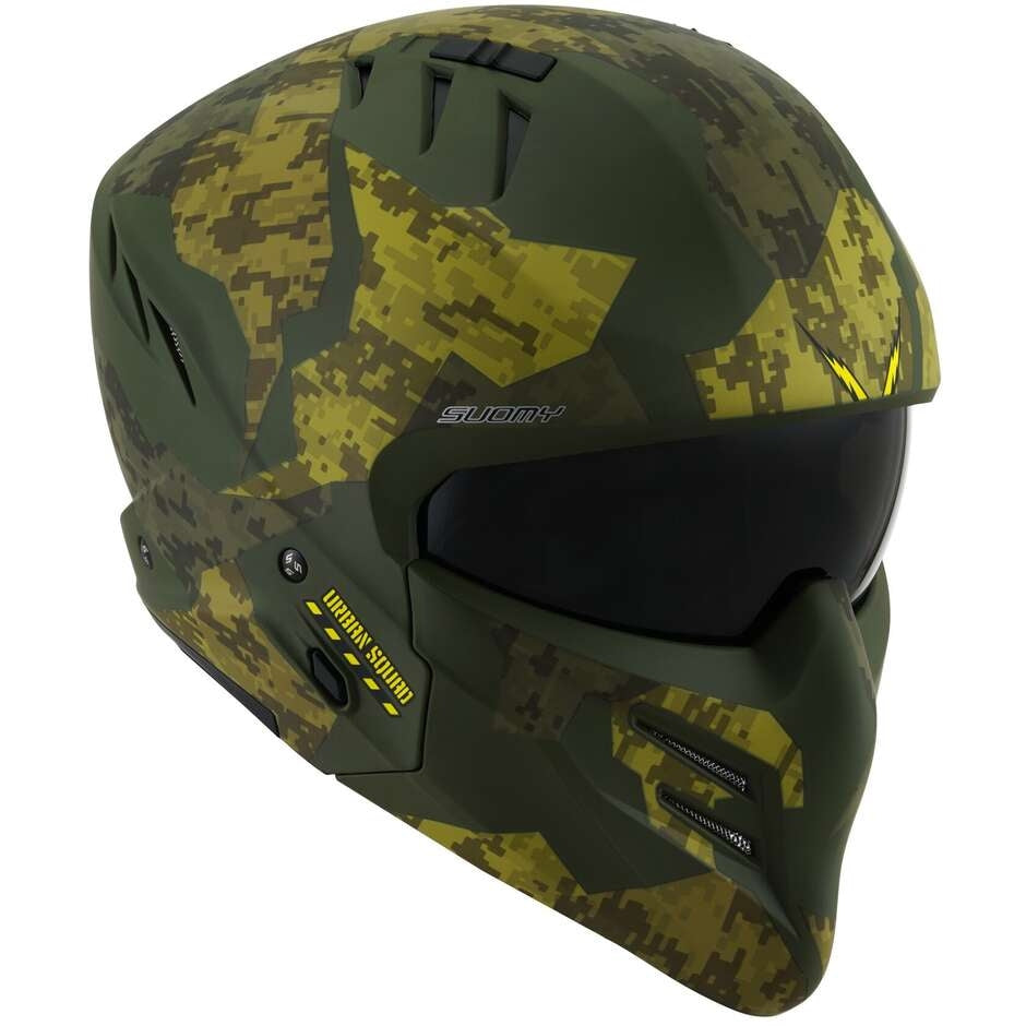 SUOMY-CASCOS ARMOR URBAN SQUAD CAMOUPLANOE MATT ARMY GREEN - SECURTEX MOTOR S.L (t/a MaximoMoto)