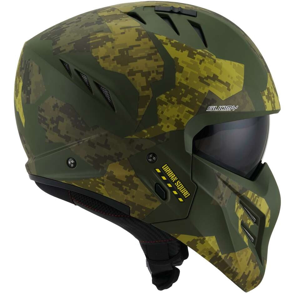 SUOMY-CASCOS ARMOR URBAN SQUAD CAMOUPLANOE MATT ARMY GREEN - SECURTEX MOTOR S.L (t/a MaximoMoto)