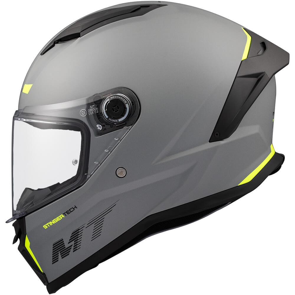 MT - Casco Integral Stinger 2 Solid A12 Gris/Matt - SECURTEX MOTOR S.L (t/a MaximoMoto)