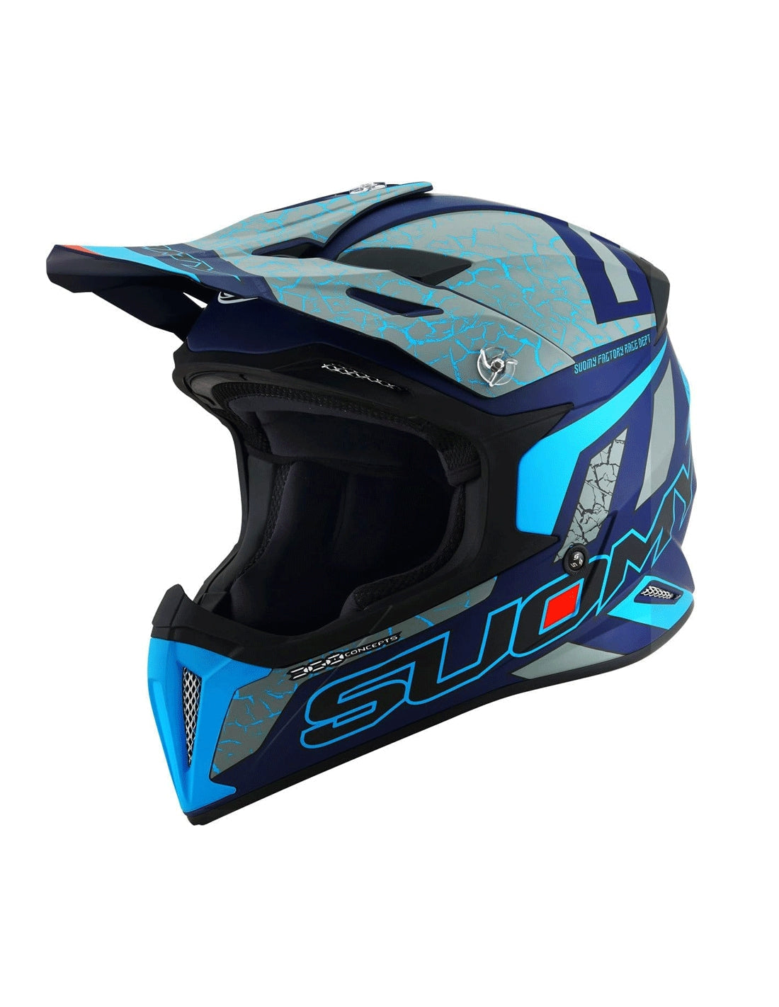SUOMY-CASCOS X-WING REEL MATT BLUE FLUO - SECURTEX MOTOR S.L (t/a MaximoMoto)