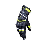 R-TECH - Guante Piel Robo Man Negro/Amarillo Fluor - SECURTEX MOTOR S.L (t/a MaximoMoto)