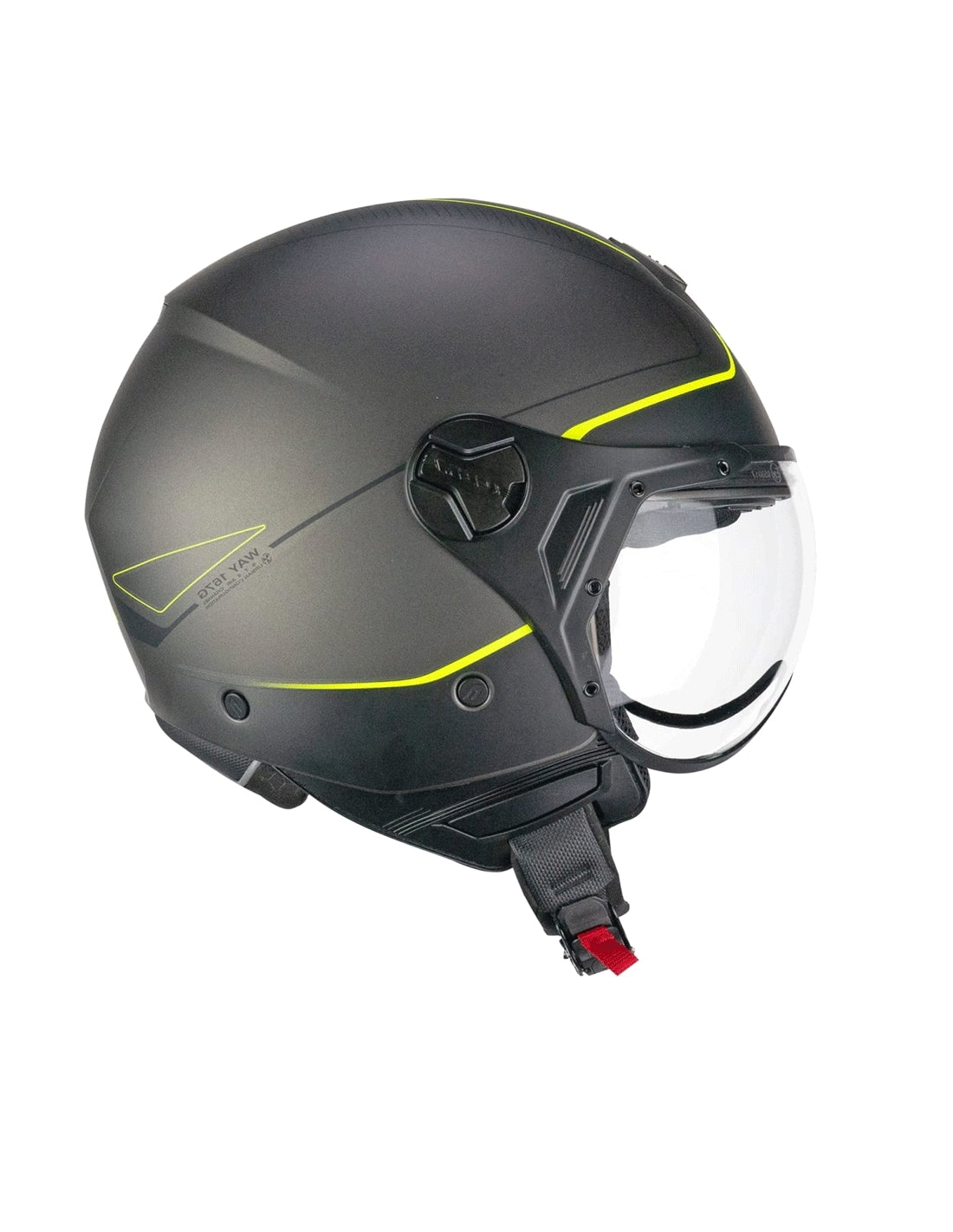 CGM 167G FLO WAY Casco Jet Antracita Amarillo Fluo Satinado - CASCO