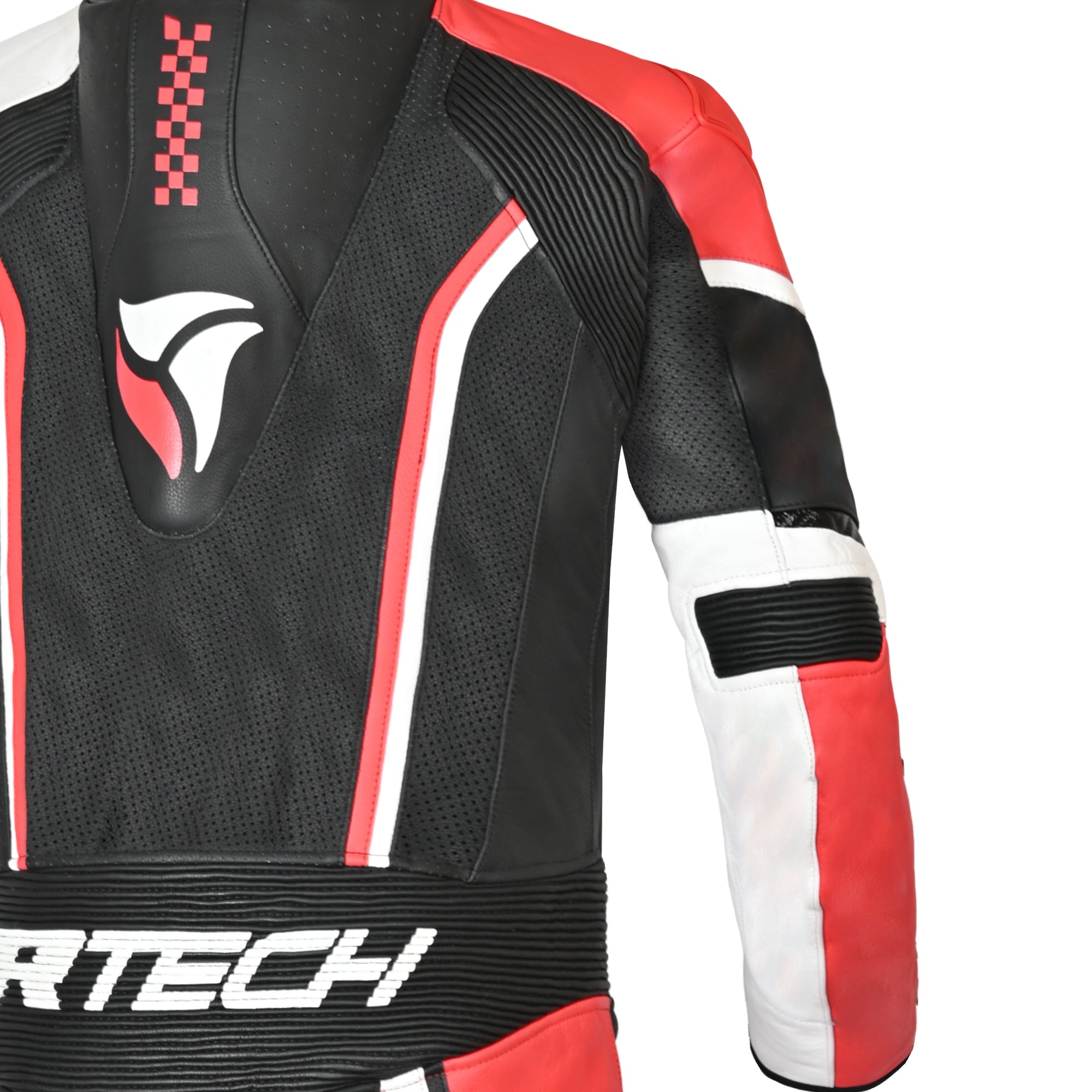 R-TECH -Mono 1 PC Hawk Negro/Blanco/Rojo - SECURTEX MOTOR S.L (t/a MaximoMoto)