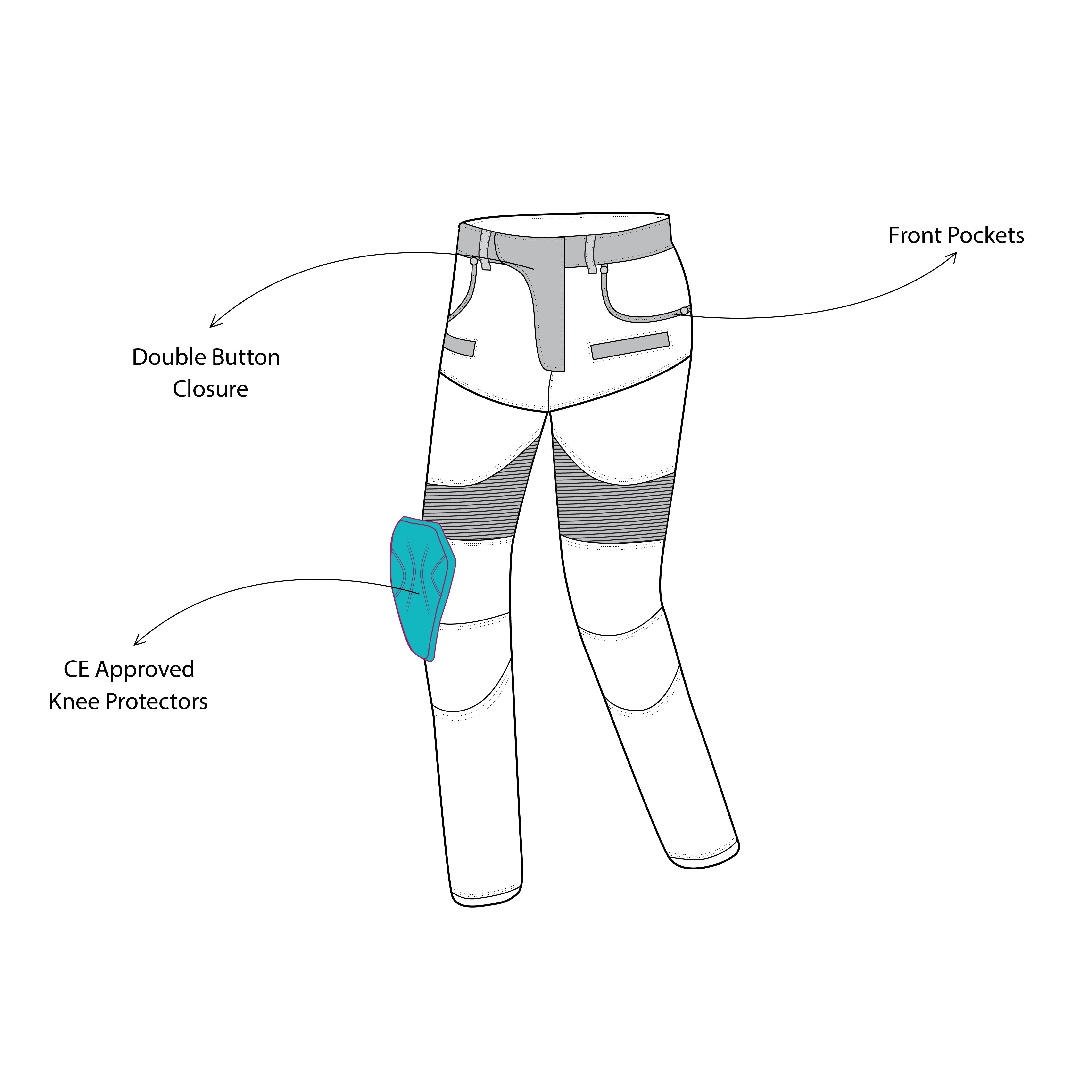 BELA - Pantalón Textil Alpha (MXD-404) Azul Denim