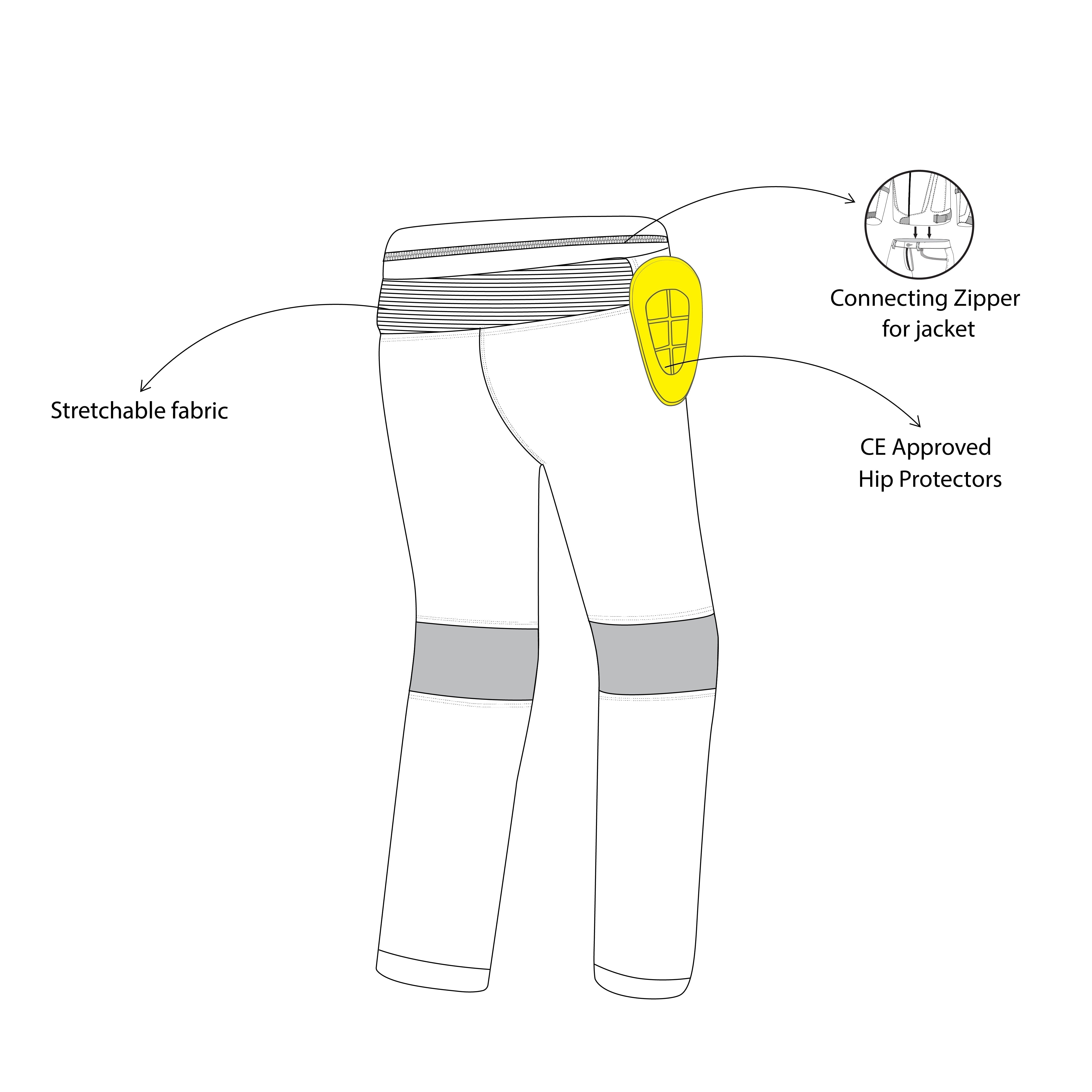 BELA - Pantalón Textil Crossroad Extreme WP Hielo/Gris/Negro