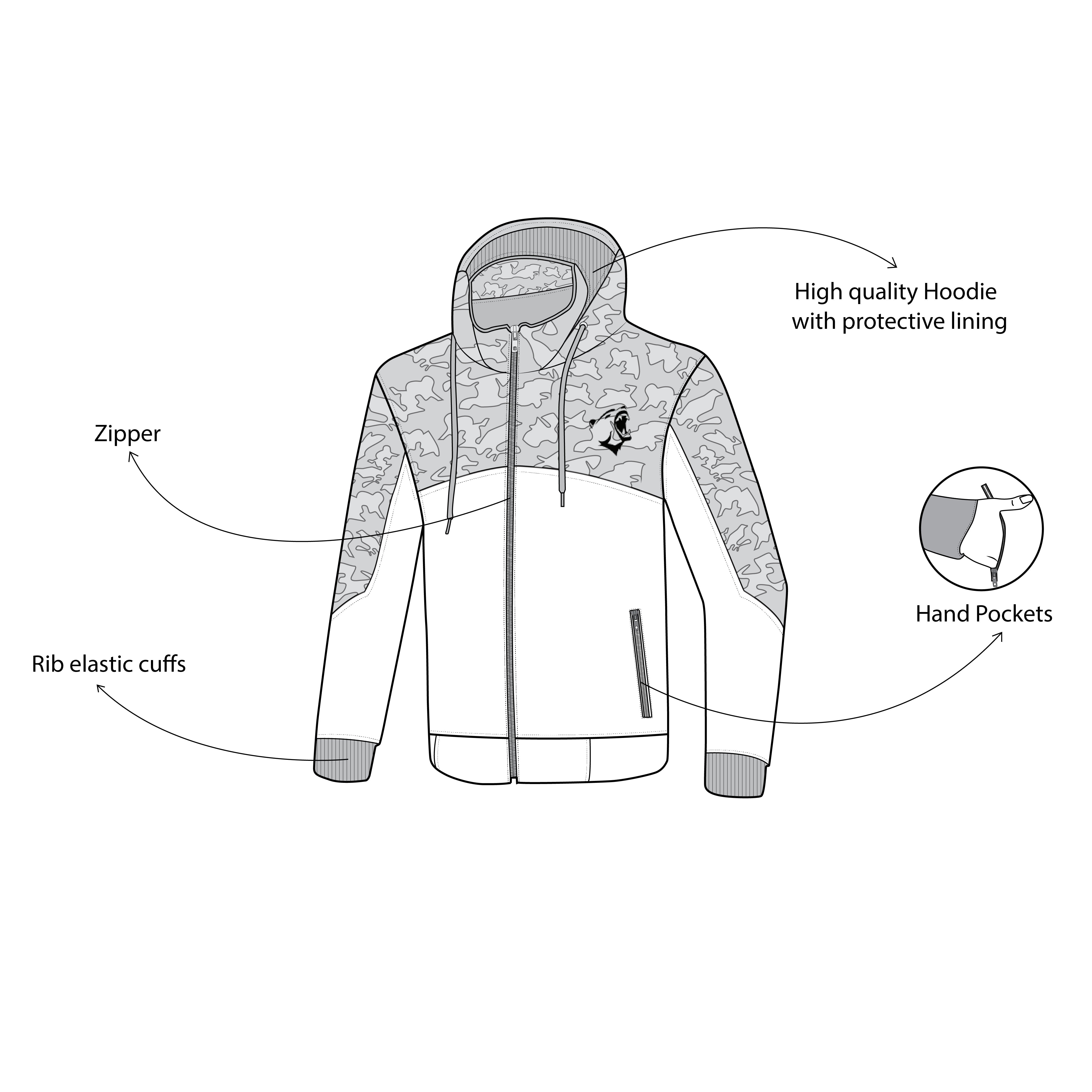 BELA - Sudadera Textil Camo Rush Negro/Azul Oscura - SECURTEX MOTOR S.L (t/a MaximoMoto)