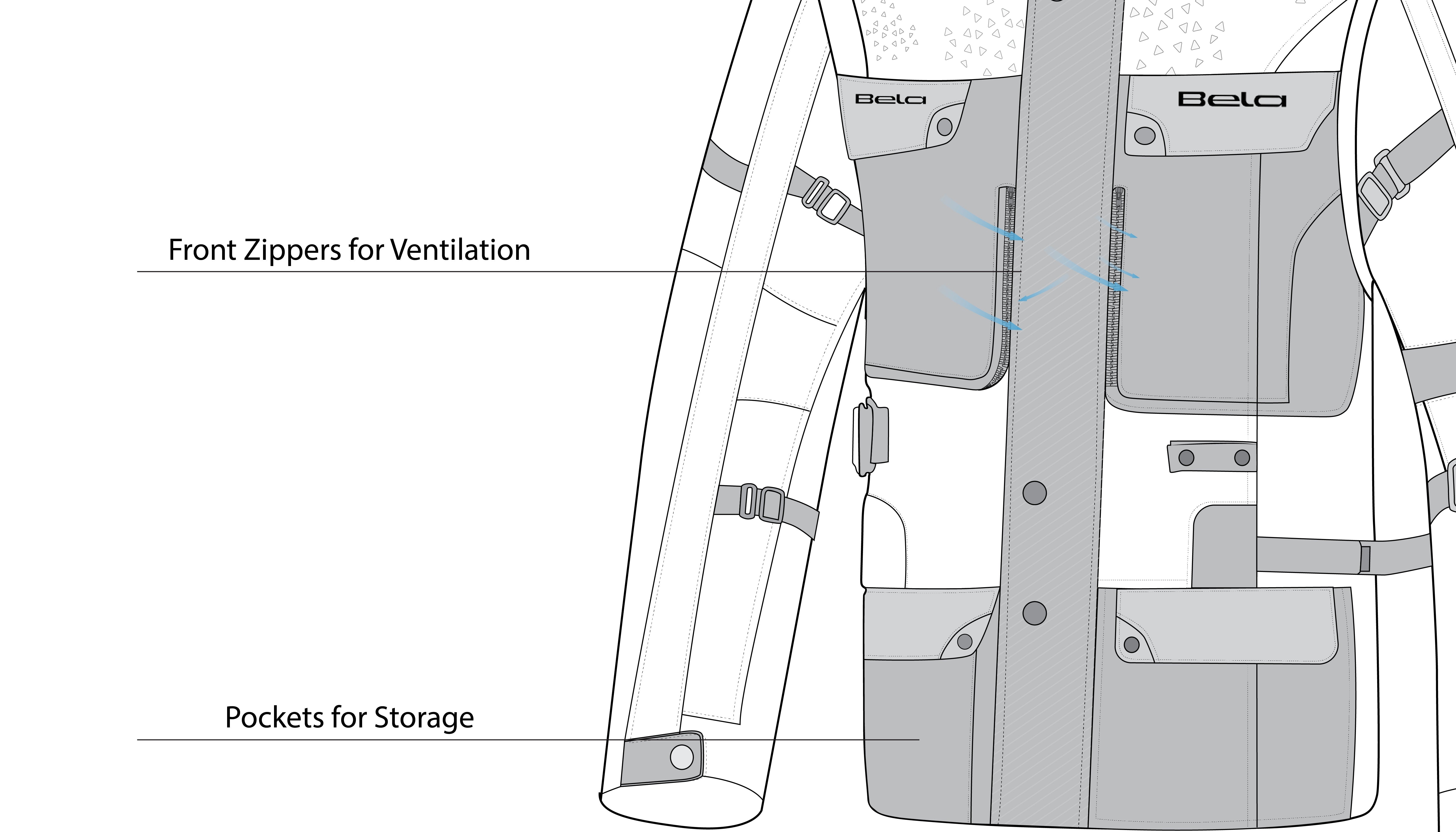 BELA - Chaqueta Textil Crossroad Extreme WP Negro - SECURTEX MOTOR S.L (t/a MaximoMoto)