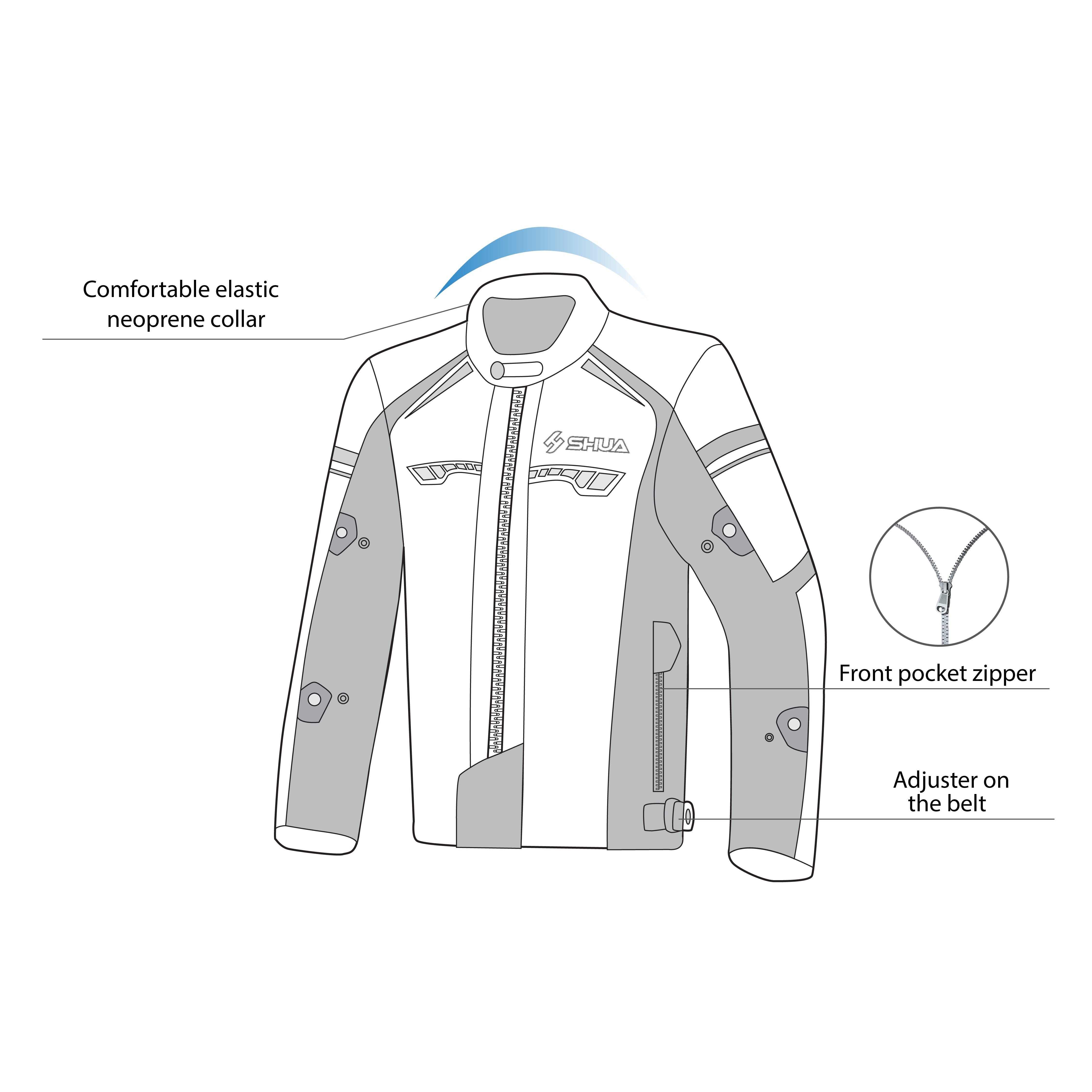 SHUA - IMMORTAL Hielo/Rojo/Negro-Maximo Moto