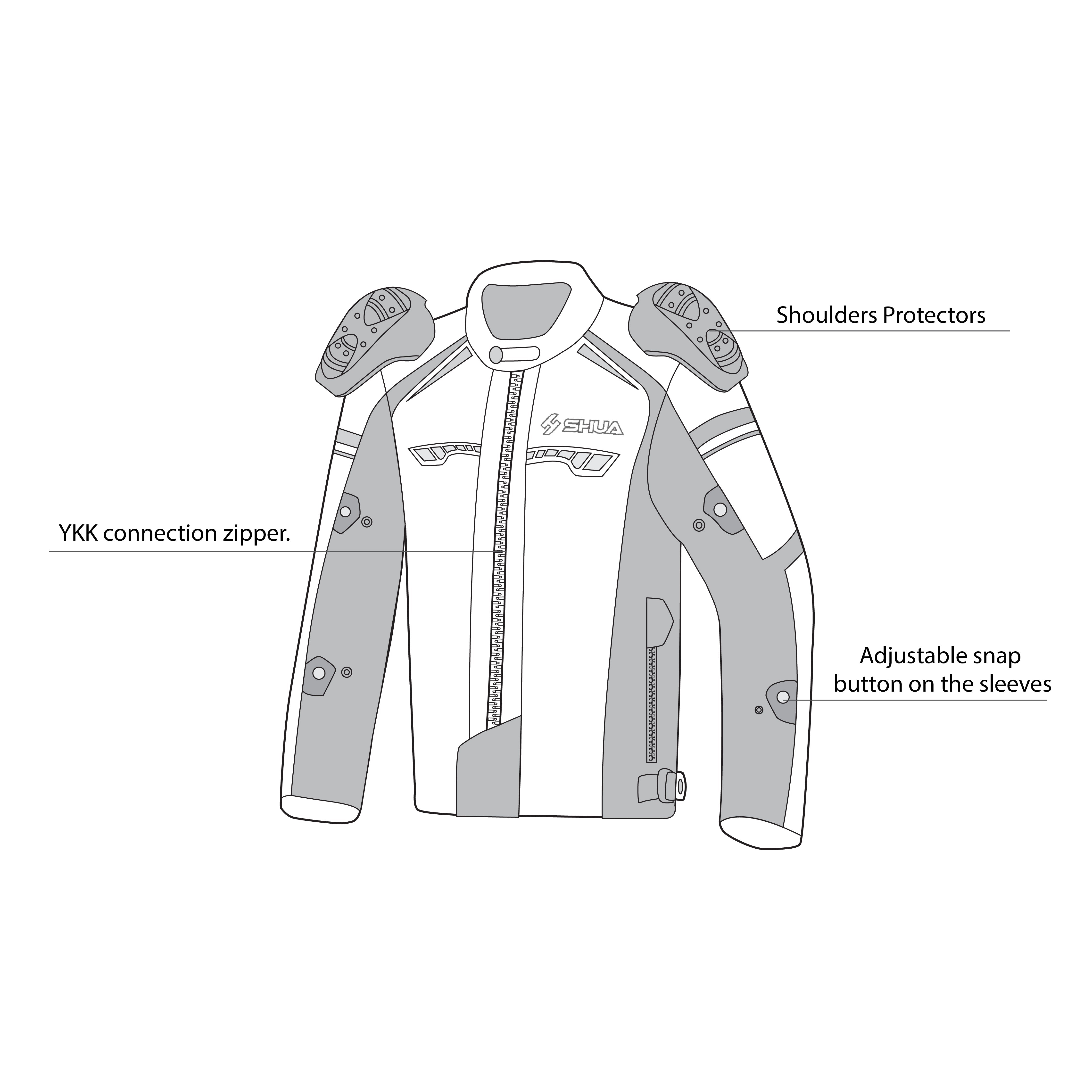 SHUA - IMMORTAL Hielo/Antracita/Negro-Maximo Moto