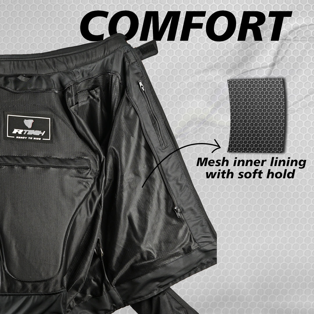 R-TECH - Chaqueta Textil Marshal Lady Negro/Turquesa - SECURTEX MOTOR S.L (t/a MaximoMoto)