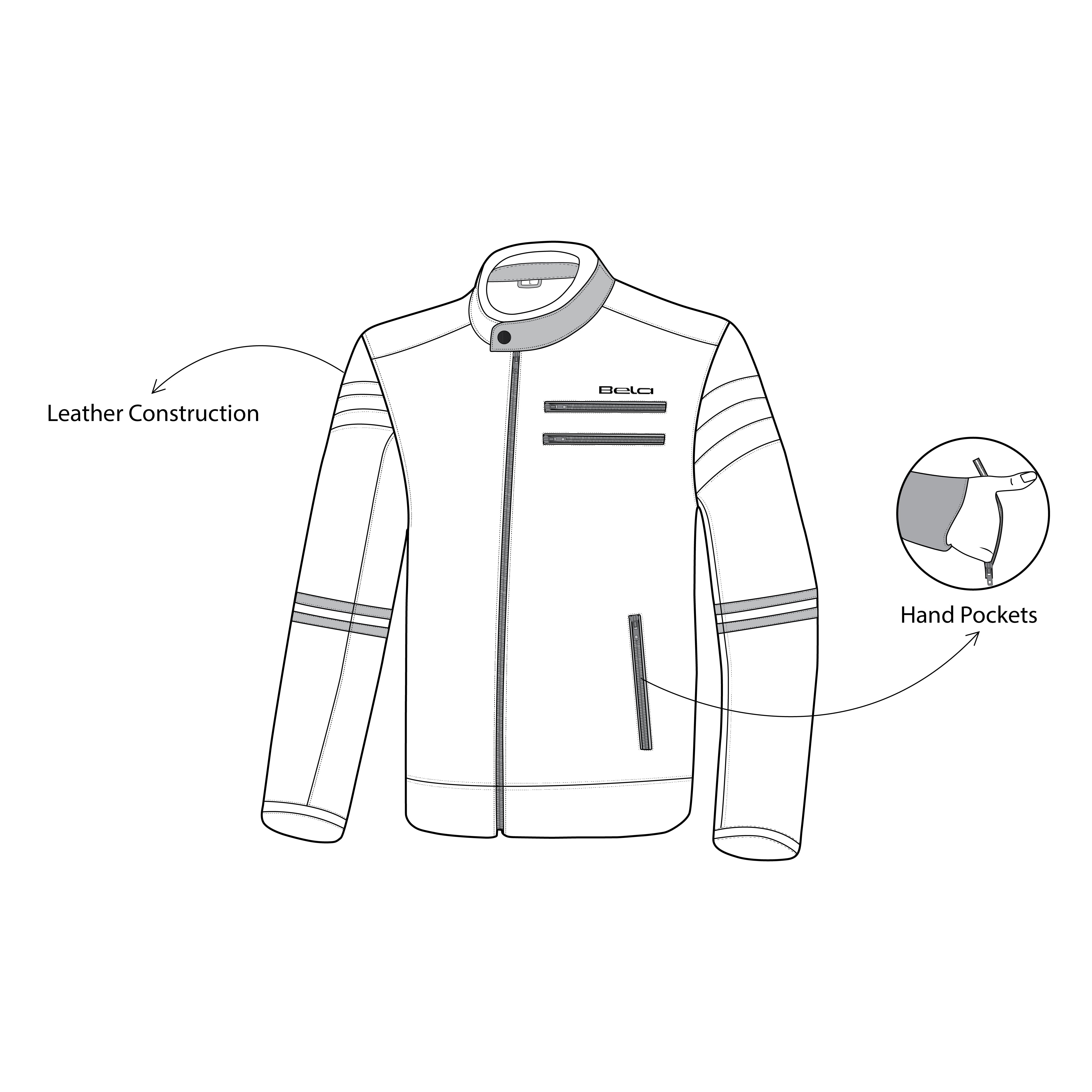 R-TECH - Chaqueta Piel Street Rider Marrón - SECURTEX MOTOR S.L (t/a MaximoMoto)
