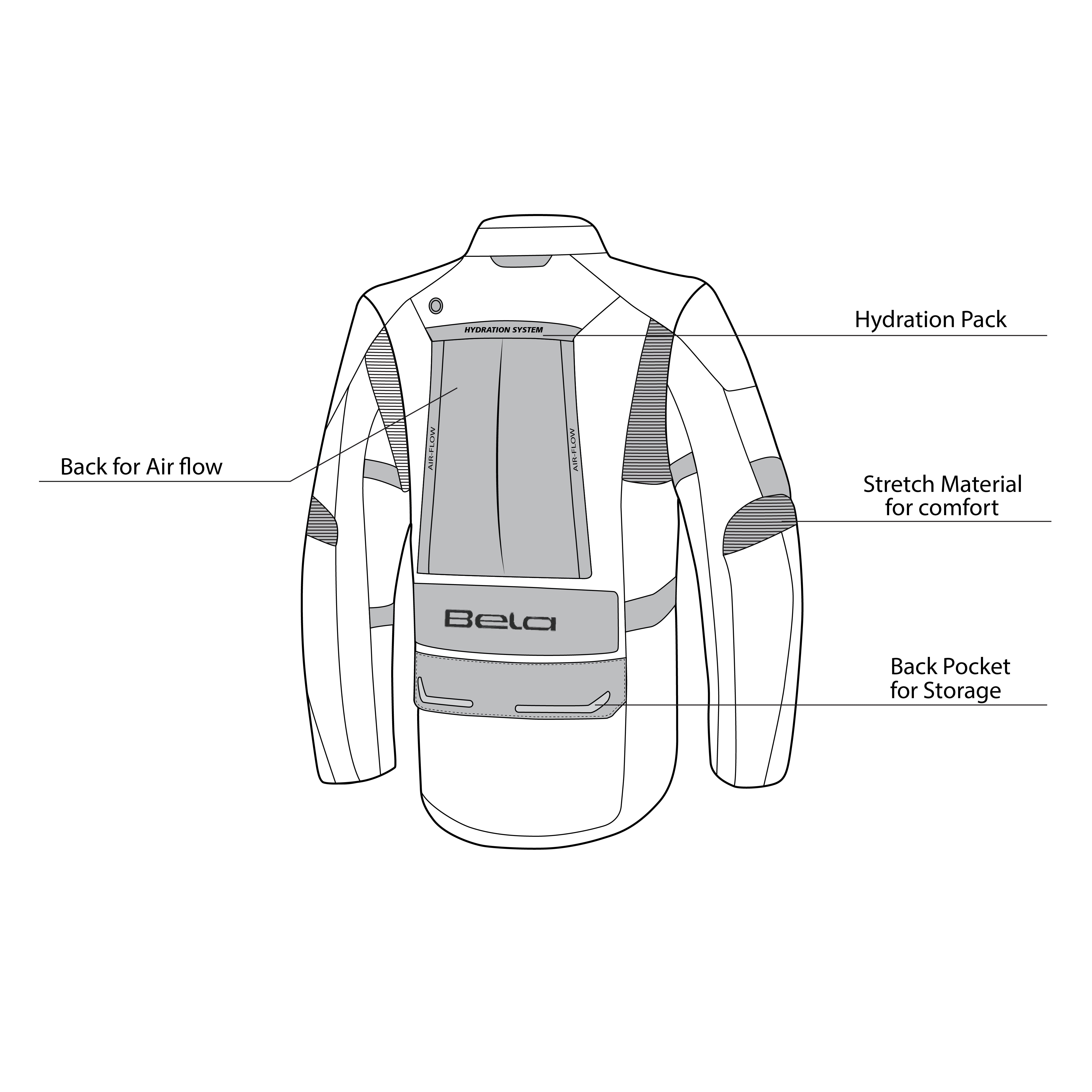 BELA - TRANSFORMER 3IN1  Negro/Amarillo Fluor - SECURTEX MOTOR S.L (t/a MaximoMoto)