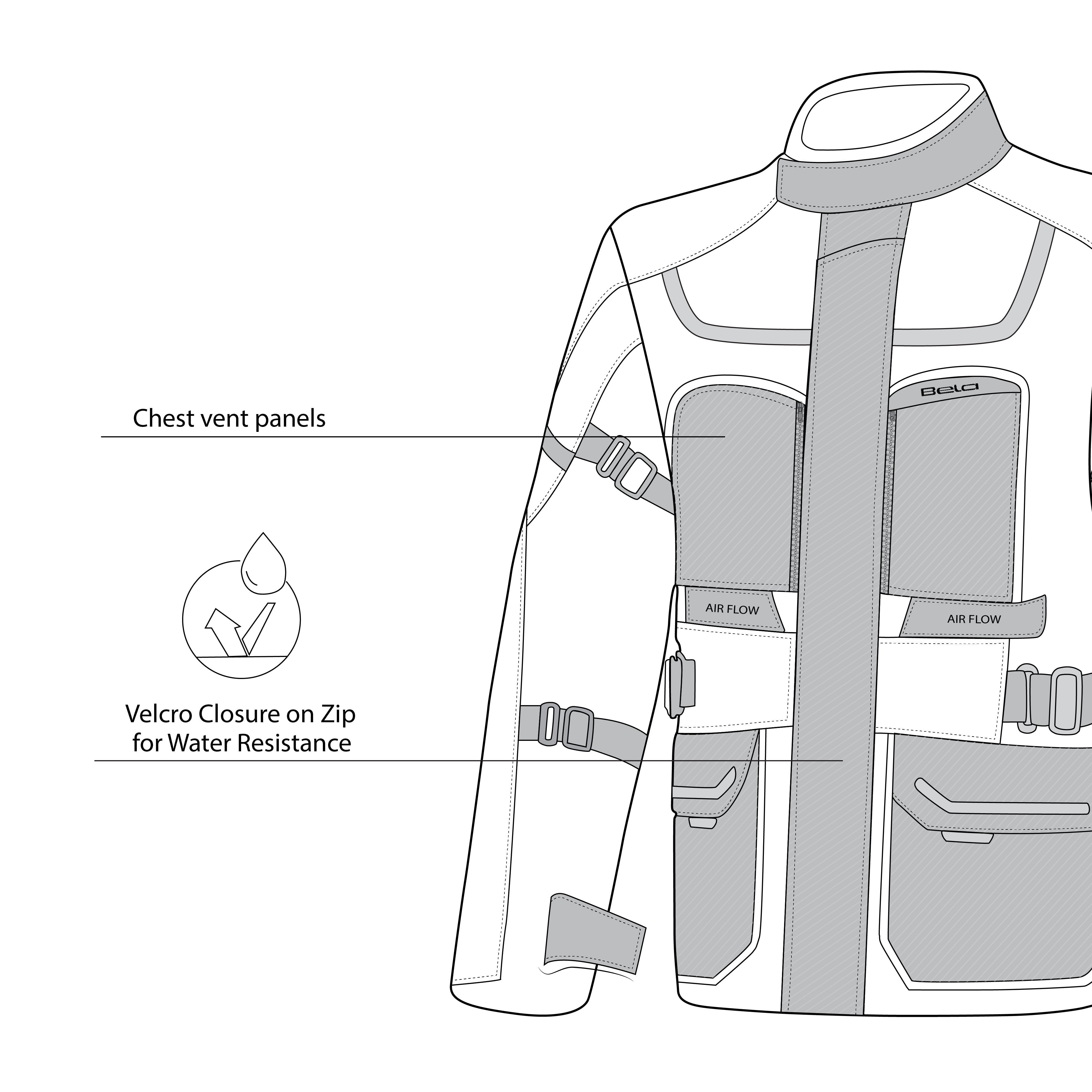 BELA - TRANSFORMER 3IN1  Gris/Negro/Rojo - SECURTEX MOTOR S.L (t/a MaximoMoto)