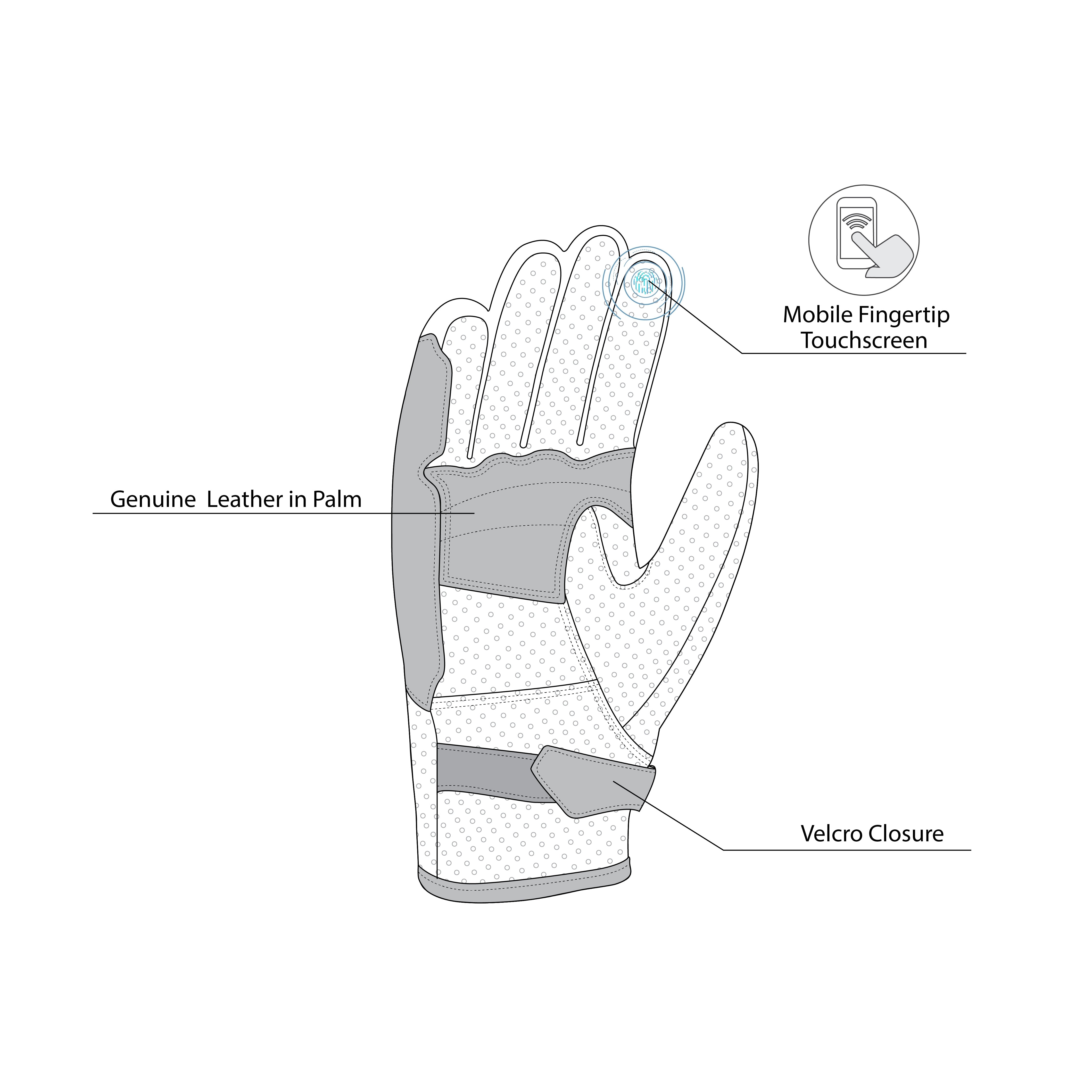 BELA - Guante Piel Apolo Woman Negro - SECURTEX MOTOR S.L (t/a MaximoMoto)