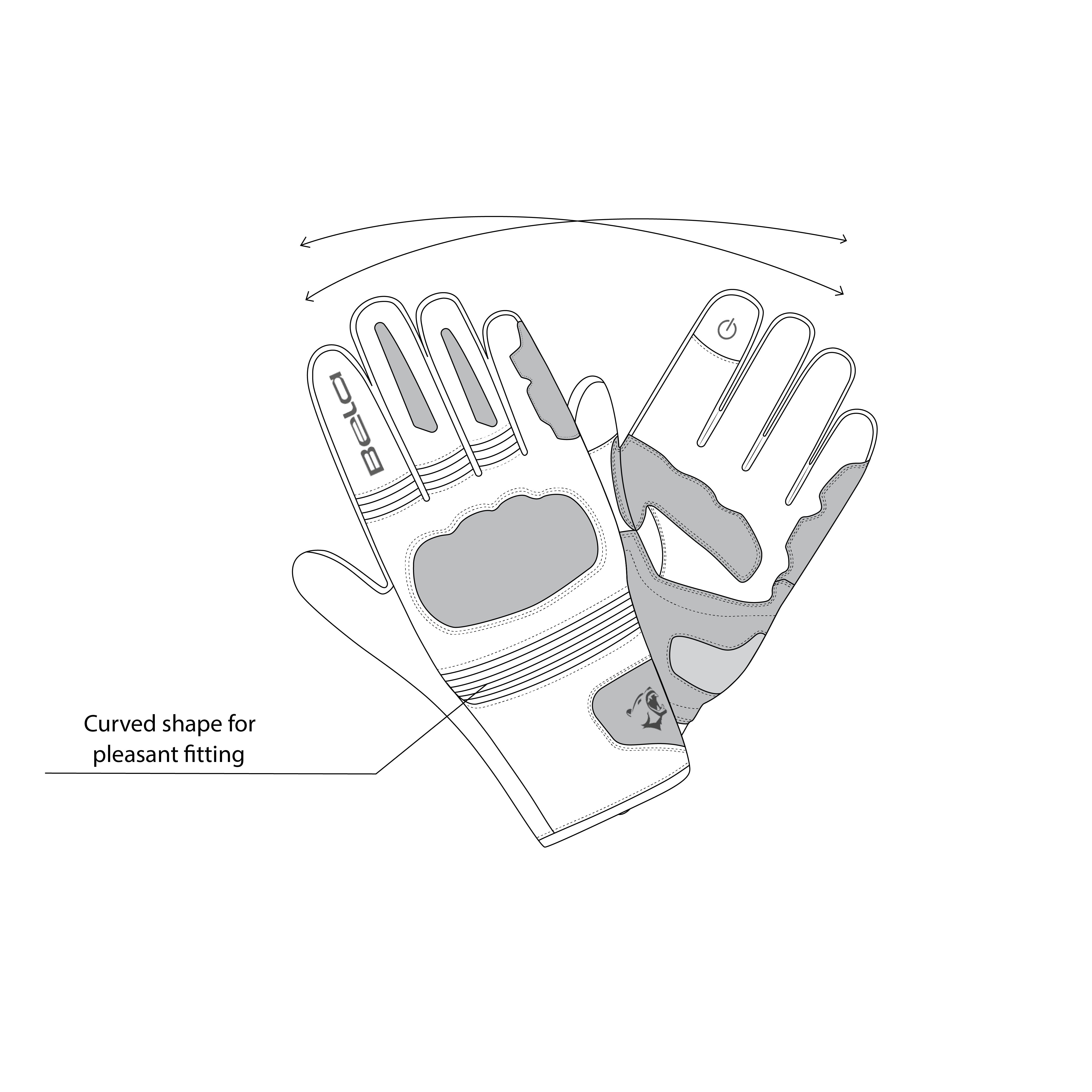 BELA - Guante Textil Boom Winter WP.Lady Negro/Amarillo Fluor - SECURTEX MOTOR S.L (t/a MaximoMoto)