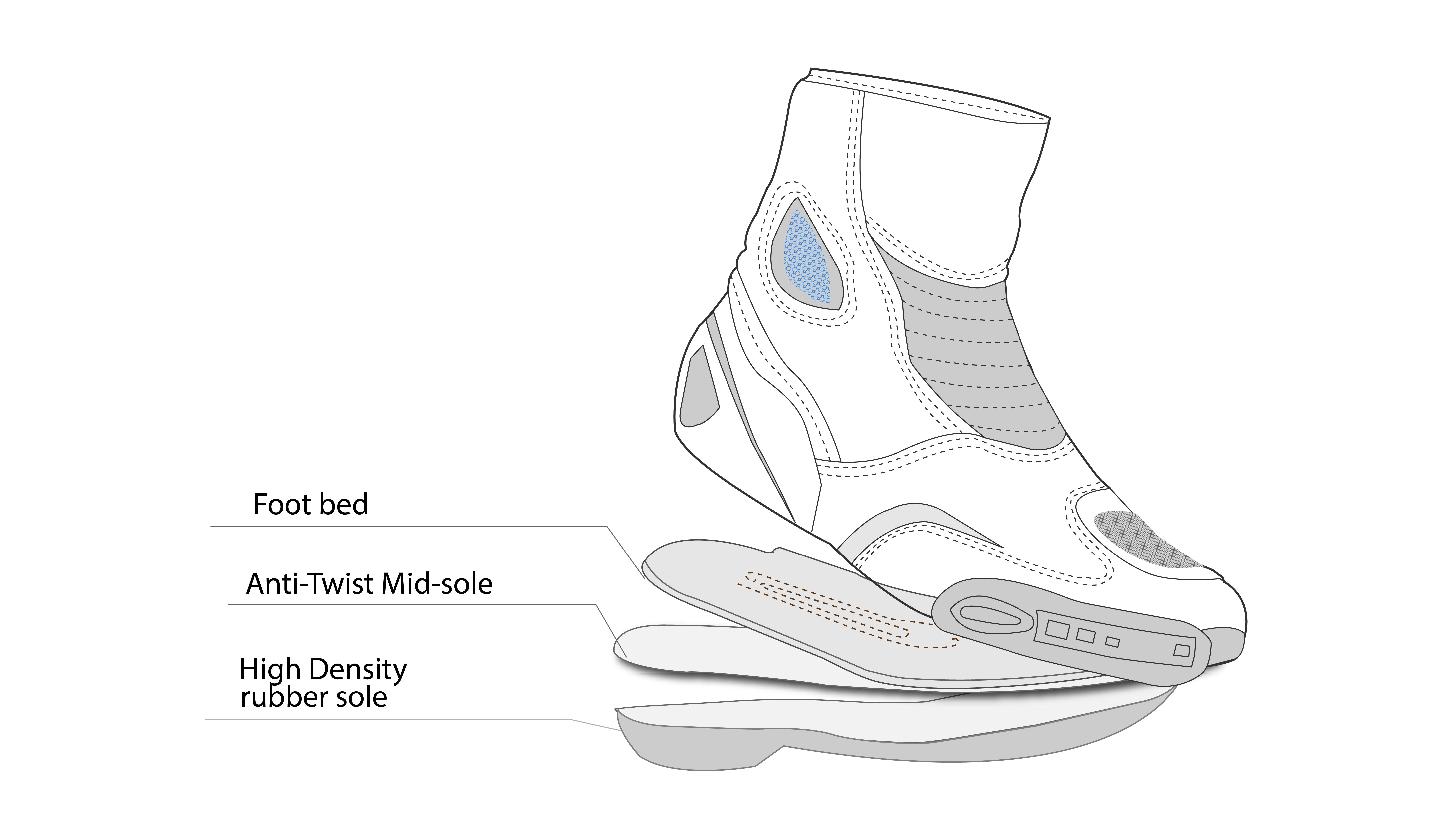 BELA - Botas Piel Faster Blanco/Verde - SECURTEX MOTOR S.L (t/a MaximoMoto)