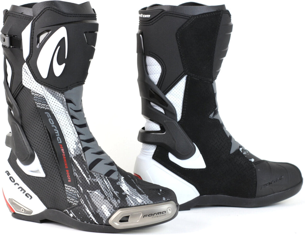 FORMA - PHANTOM FLOW BOOT BLACK/WHITE - SECURTEX MOTOR S.L (t/a MaximoMoto)