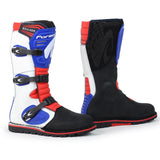 FORMA - BOULDER BOOT WHITE/RED/BLUE - SECURTEX MOTOR S.L (t/a MaximoMoto)