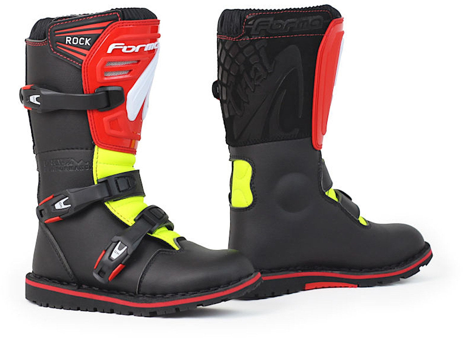 FORMA - ROCK BOOT BL/RED/YELFL - SECURTEX MOTOR S.L (t/a MaximoMoto)