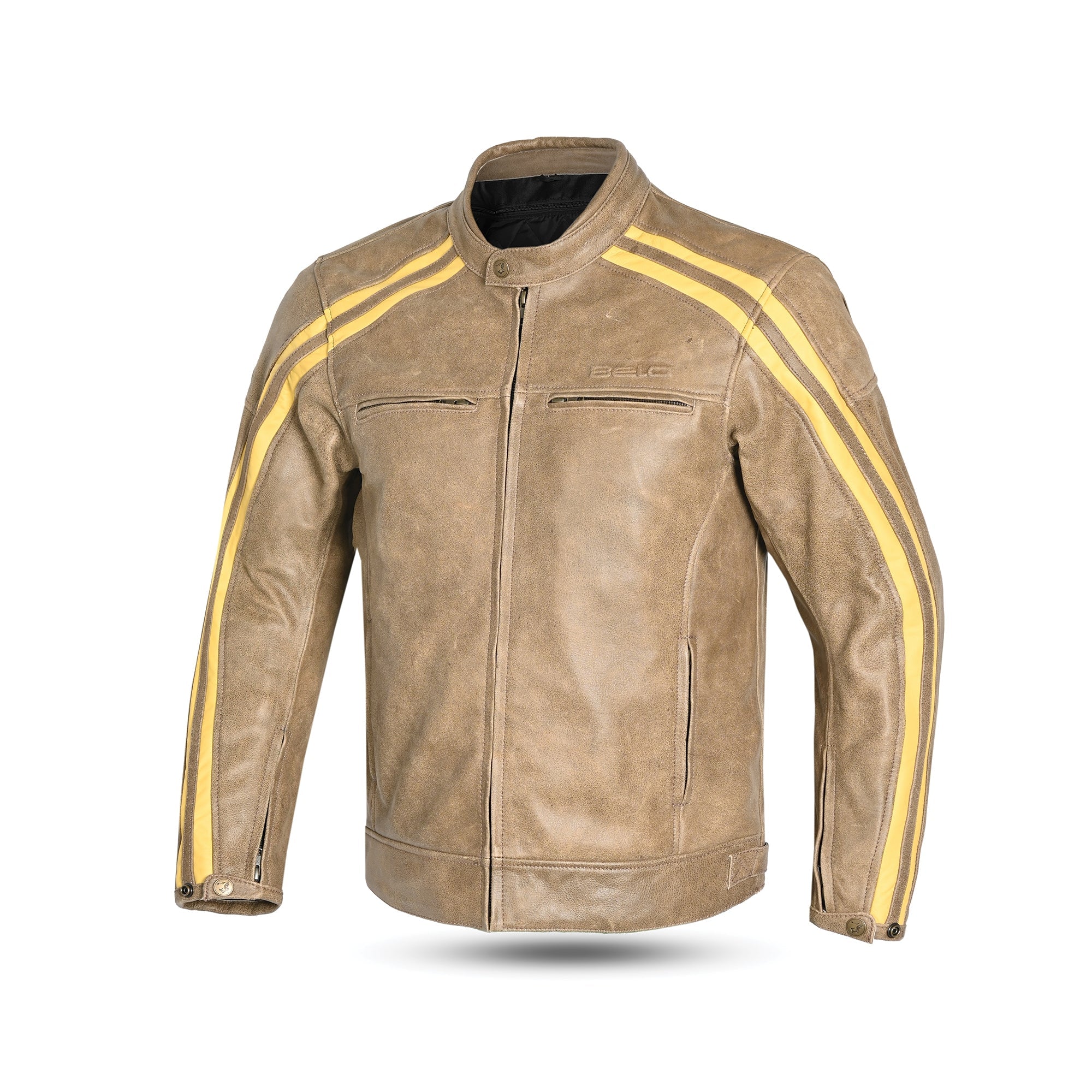 BELA - Chaqueta Piel Night Hawk Vinatge Marrón/Beige - SECURTEX MOTOR S.L (t/a MaximoMoto)