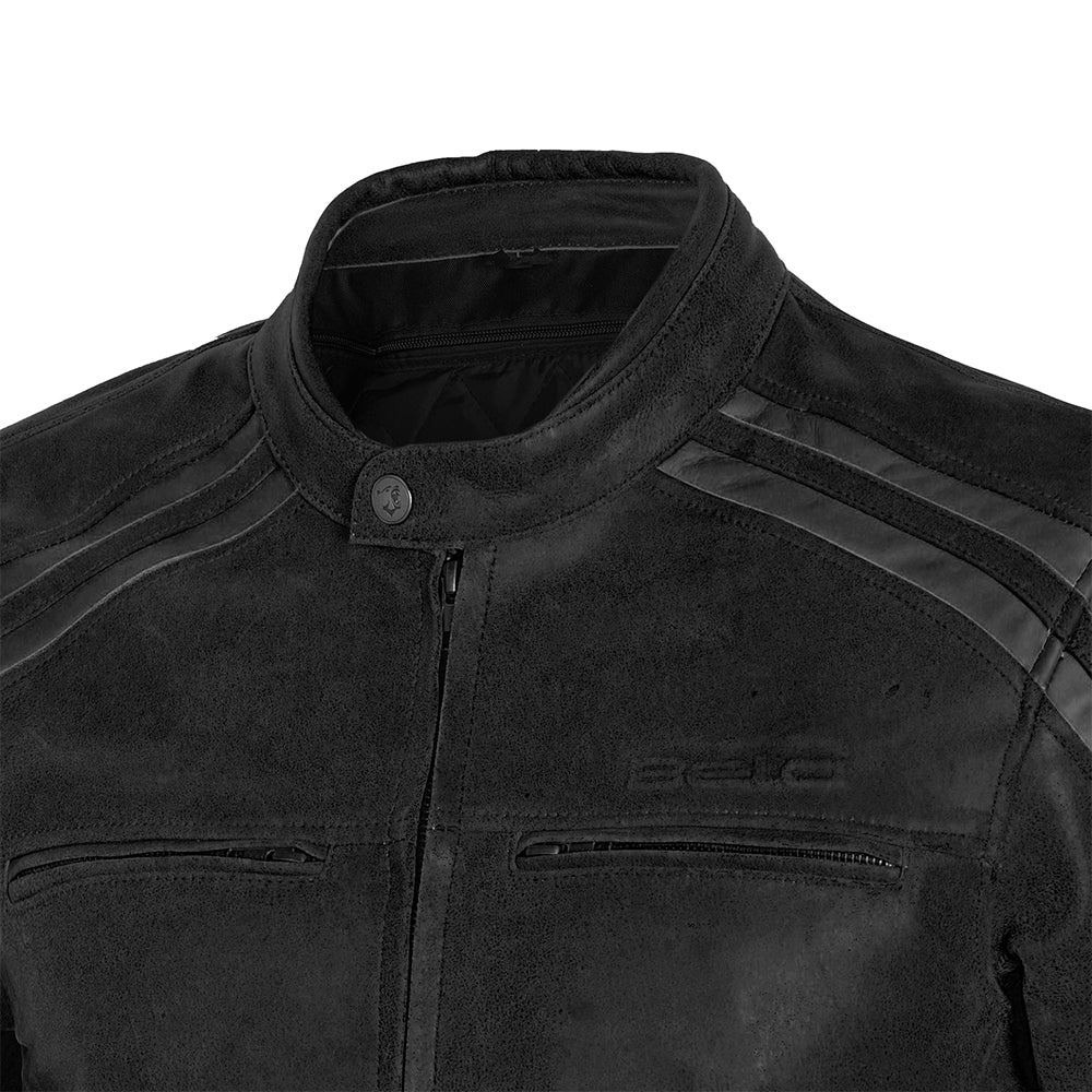 BELA - Chaqueta Piel Night Hawk Vintage Negro/Gris - SECURTEX MOTOR S.L (t/a MaximoMoto)