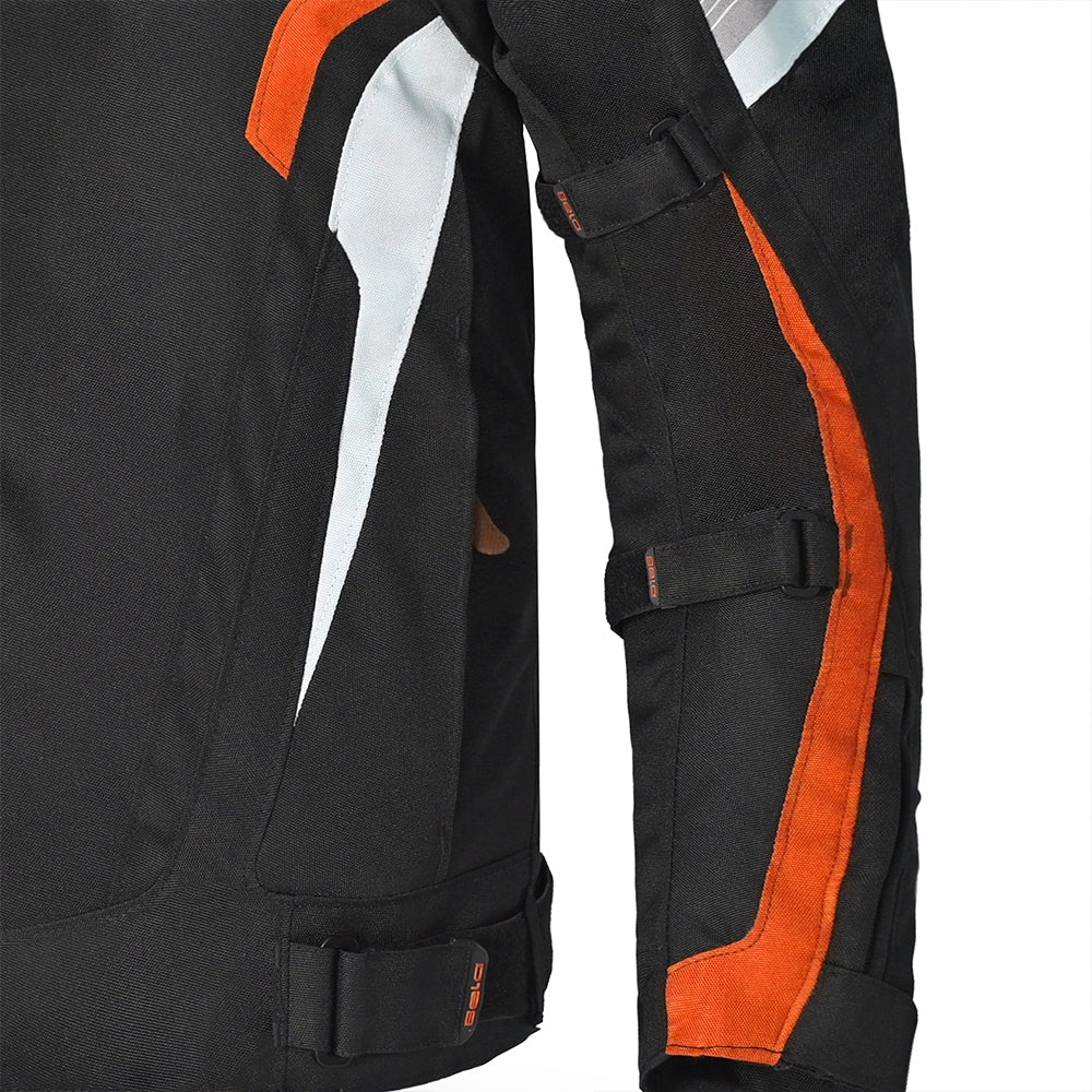 BELA-Chaqueta HighLand Man Negro/Blanco/Naranja - SECURTEX MOTOR S.L (t/a MaximoMoto)