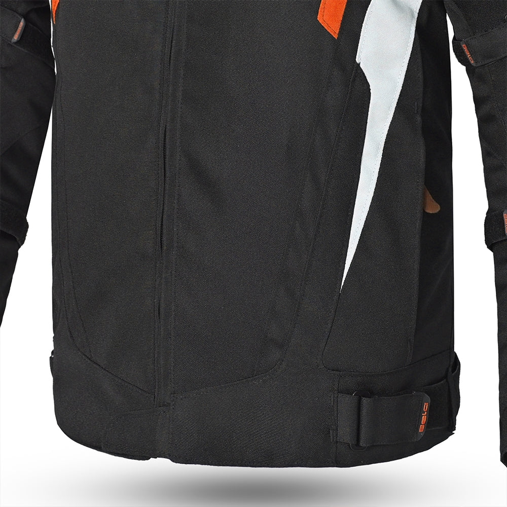 BELA-Chaqueta HighLand Man Negro/Blanco/Naranja - SECURTEX MOTOR S.L (t/a MaximoMoto)
