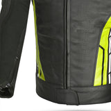 BELA - Chaqueta Piel Rocket man Negro/Amarillo Fluor - SECURTEX MOTOR S.L (t/a MaximoMoto)