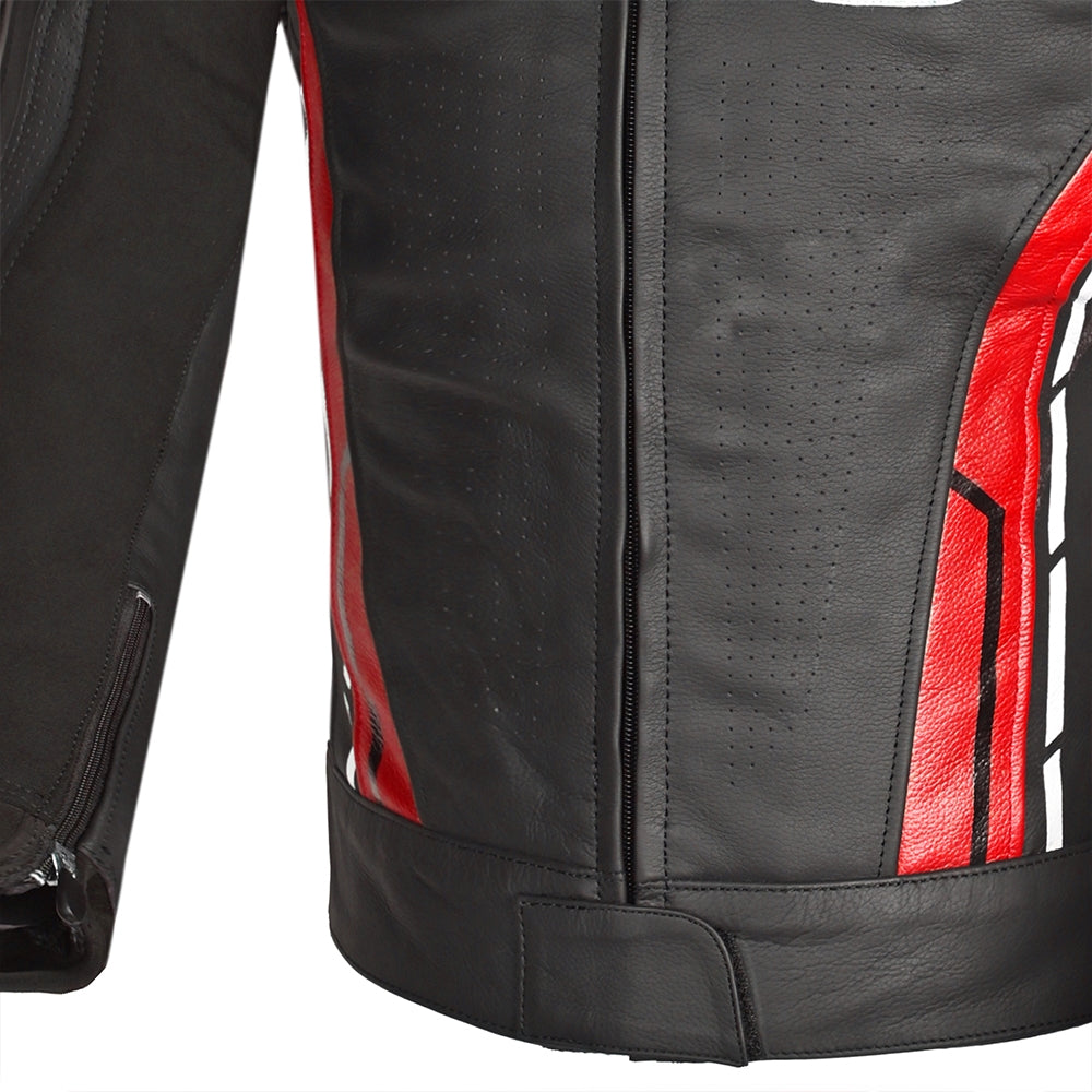 BELA - Chaqueta Piel Rocket man Negro/Rojo - SECURTEX MOTOR S.L (t/a MaximoMoto)