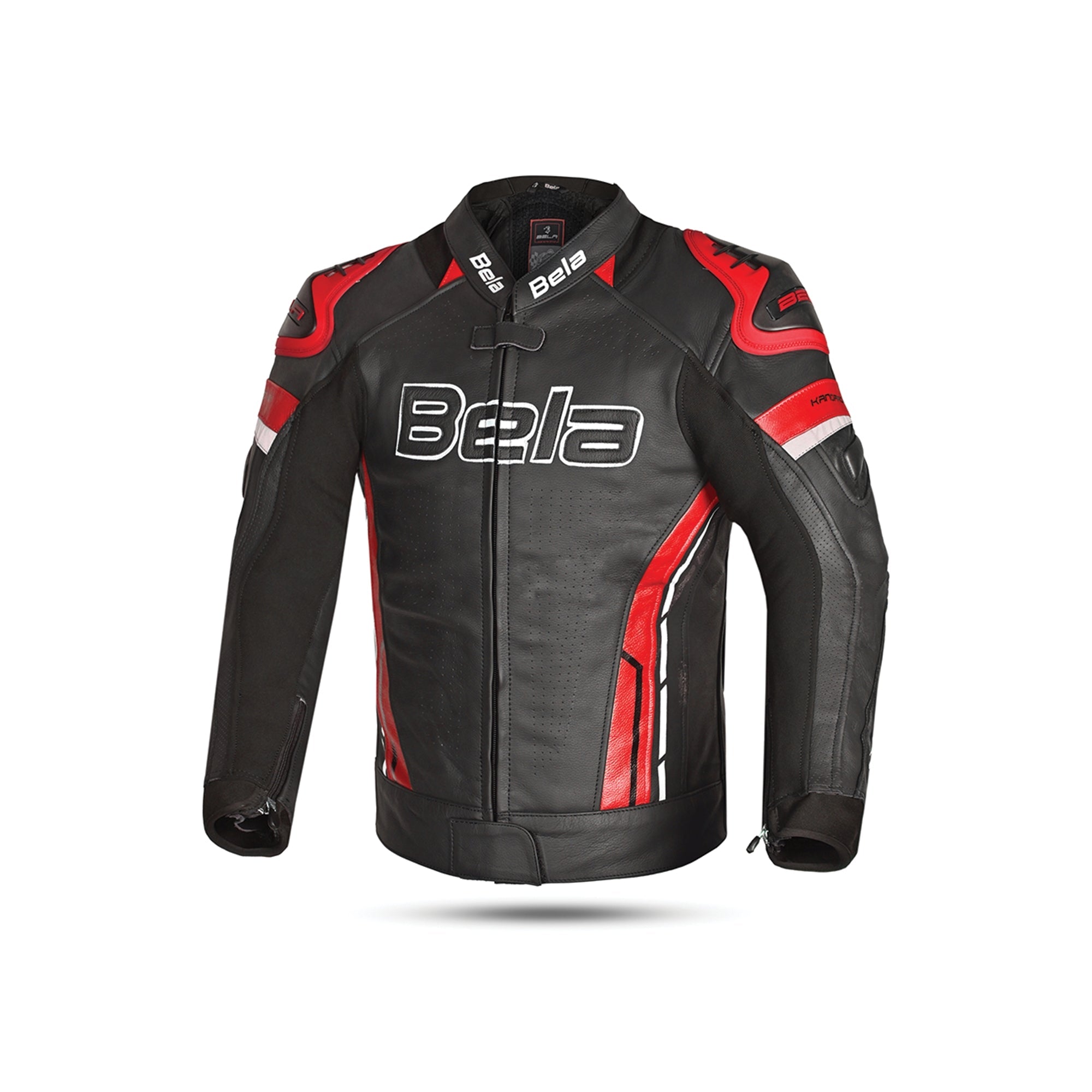 BELA - Chaqueta Piel Rocket man Negro/Rojo - SECURTEX MOTOR S.L (t/a MaximoMoto)