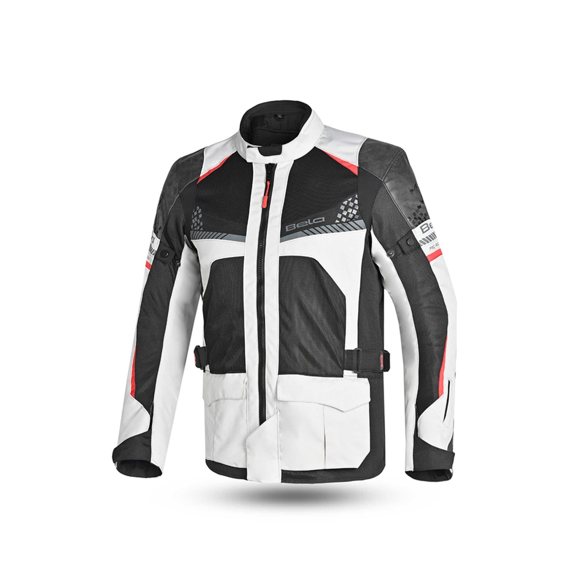 BELA - Chaqueta Textil Onsaker Hielo/Negro/Rojo - SECURTEX MOTOR S.L (t/a MaximoMoto)